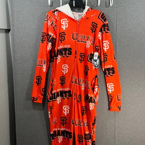 San Francisco Giants Unisex Long Sleeve Jumpsuite Size XS - Picture 2 of 16